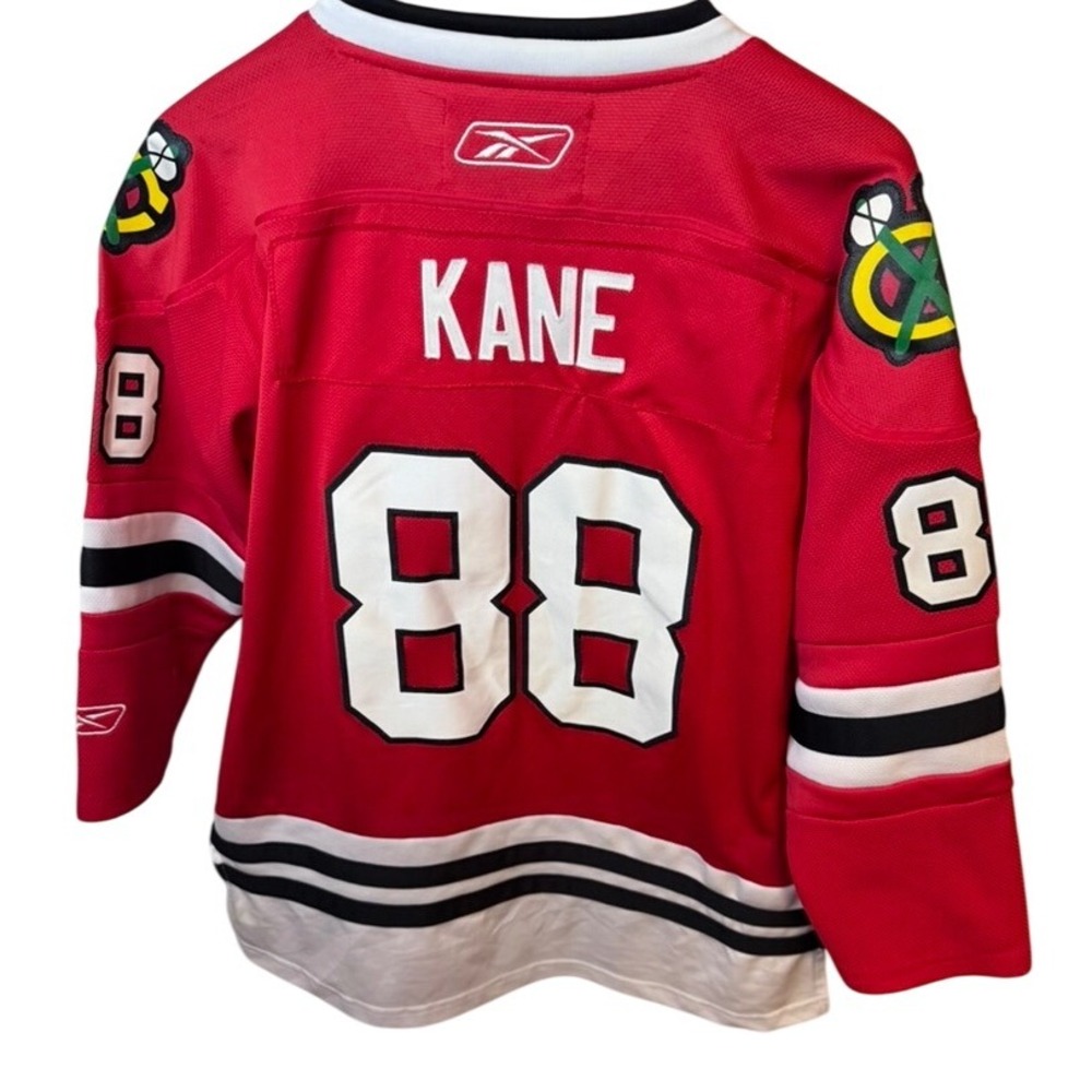 Reebok Chicago Blackhawks Patrick Kane 88 Youth L/XL NHL Hockey Jersey Red
